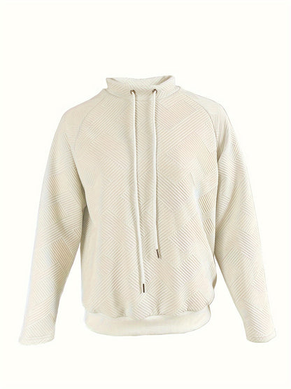 Felpa pullover con coulisse da donna