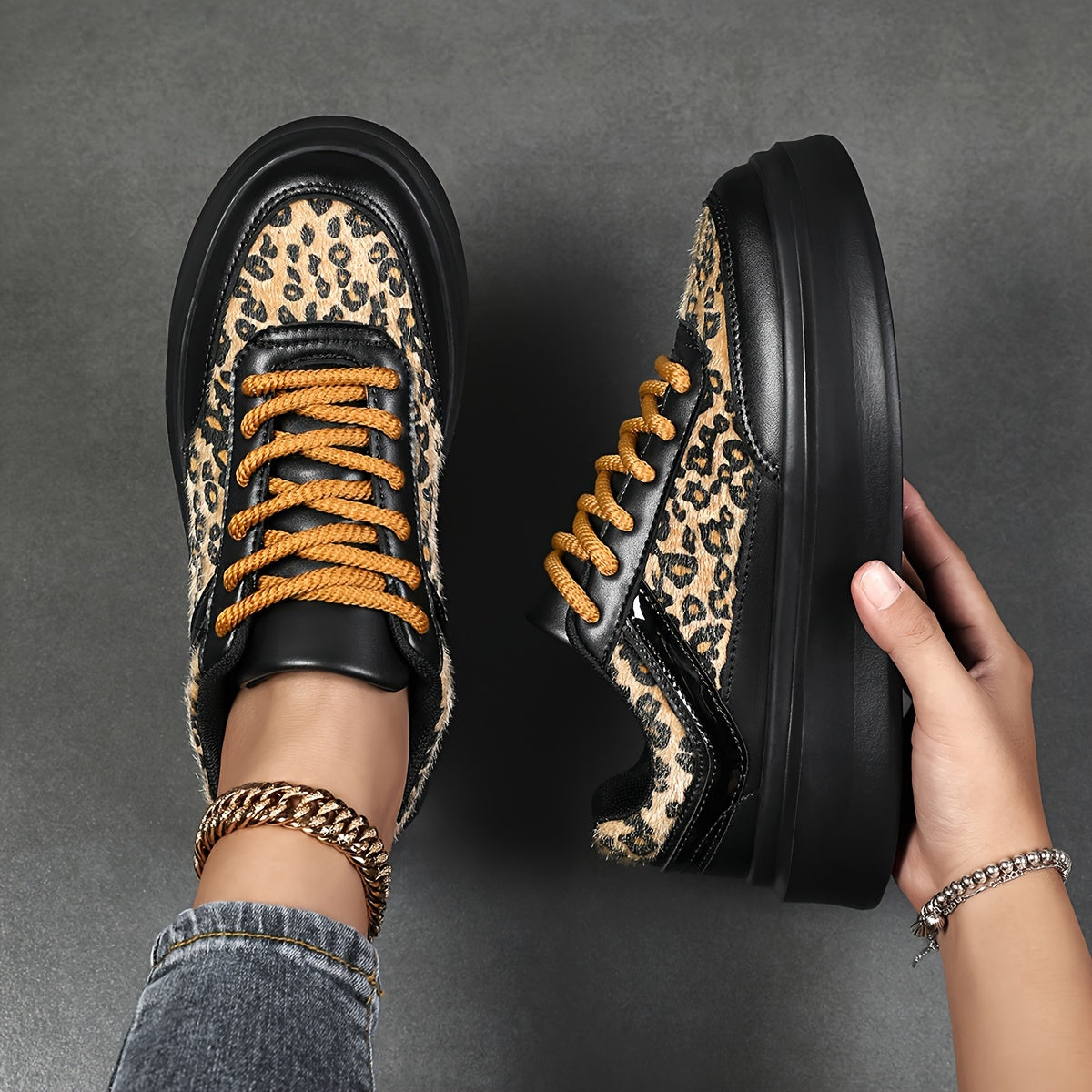 Leopard sneakers da donna