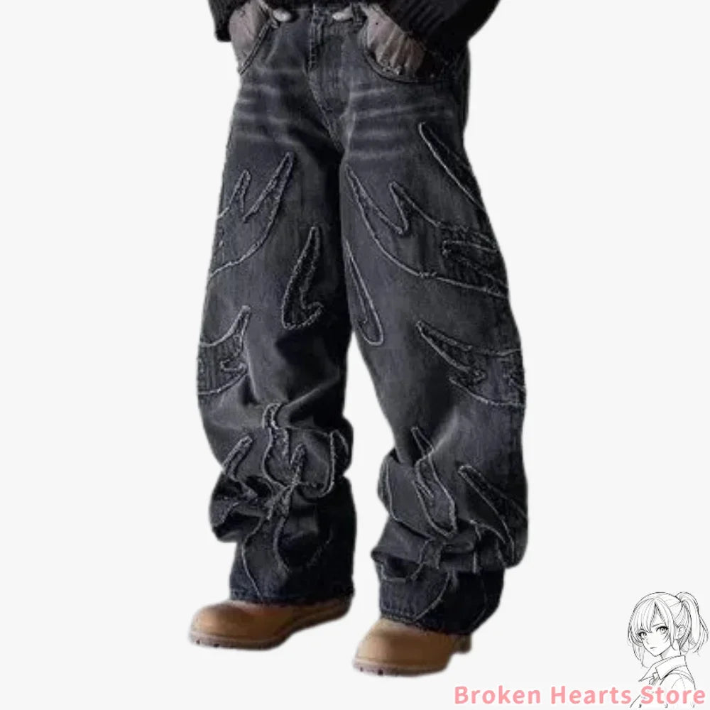 Jeans larghi unisex hip hop