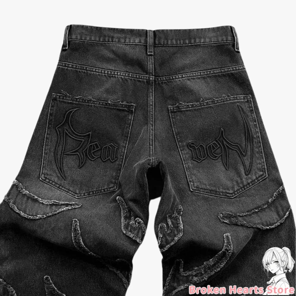 Jeans larghi unisex hip hop